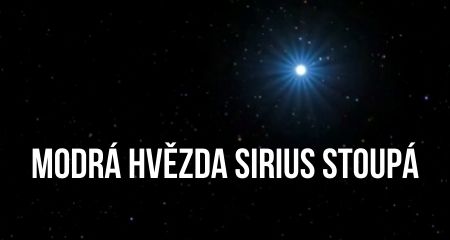 MODRÁ HVĚZDA SIRIUS STOUPÁ